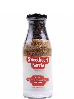 Суміш для випікання "Американські кукіс з шоколадними дропсами", Sweetheart Bottle, 500мл