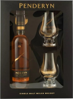 Віскі Penderyn Madeira Finish 0.35 л 46% в подарунковій упаковці + 2 стакани