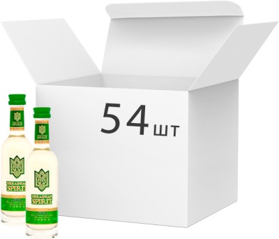Настойка Ukrainian Spirit зубровка 0.05 л 38% х 54 шт