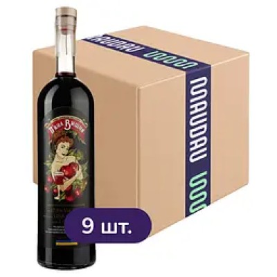 Упаковка настоянки П'яна Вишня десертна 17.5% 9 л