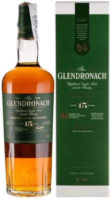 Віскі GlenDronach 15 років 0.7 л 46% у подарунковій коробці