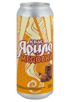 Квас Ярило Медовий з/б 0.5 л