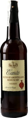 Херес Luis Caballero Cuesta Medium Dry Amontillado Sherry червоний сухий 0.75 л 17.5%