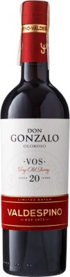 Вино кріплене Valdespino Oloroso Don Gonzalo біле сухе 0.5 л 21%