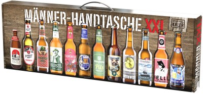 Подарунковий крафтовий набір пива пива Kalea Mannerhandtasche XXL світле 0.33 л x 12 шт.