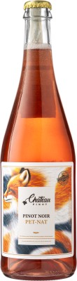 Вино напівігристе Chateau Pinot Pet-Nat Pinot Noir (без доданих сульфітів) екстра-брют рожеве 0.75 л 13%