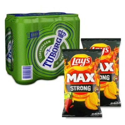 Смачна пропозиція «Пиво Tuborg Green та Lay's зі смаком чилі та лайму»