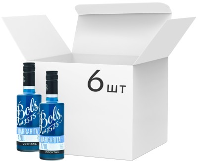 Упаковка коктейлів Bols Margarita Azul 14.9% 0.375 л х 6 шт