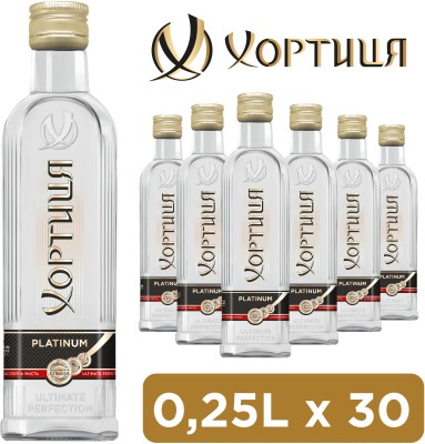 Упаковка горілки Хортиця 0.25 л 40% х 30 шт.