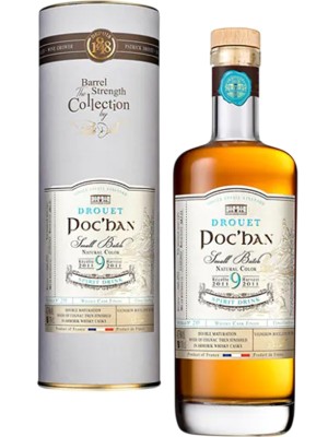 Алкогольний напій Друє, Пок'Хан Віскі Каск Фініш / Drouet, Poc'Han Whisky Cask Finish, 9 років, 45%, 0.7л