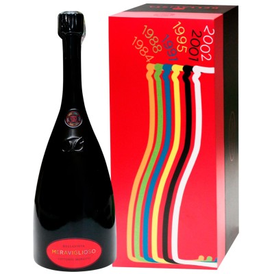 Ігристе екстра брют біле Bellavista Meraviglioso Special Cuvee Franciacorta Riserva Extra Brut (Wooden box) 1,5 л