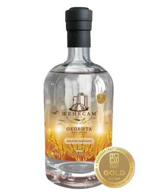 Оковита «Класична» ТМ «ЖЕНЕСАМ» Дистилят пшеничний 0,5л 40% ОлВі+