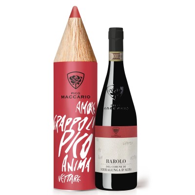 Вино сухе червоне Pico Maccario Barolo del Comune di Serralunga d'Alba (gift box) 0,75 л