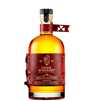 Віскі односолодовий Grace O'Malley 19 Y.O Single Malt Amarone Cask (wooden box) 0,7 л
