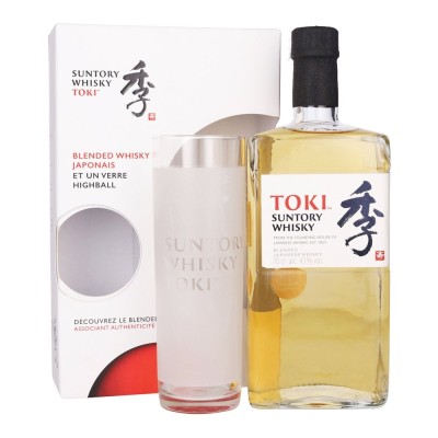 Віскі купажований бленд Набір віскі Suntory Toki + glass 0,7 л
