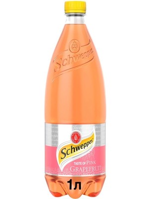 Напій Швепс Рожевий Грейпфрут / Schweppes, Pink Grapefruit, 1л