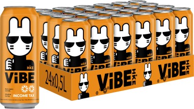 Упаковка пива Hike VIBE Income Tax спеціальне світле фільтроване 4.3% 0.5 л х 24 шт
