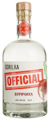 Дистилят Gorilka Official преміальний Буряковий 0.5 л 45%