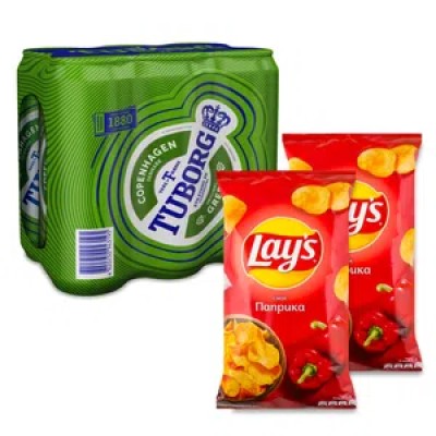Смачна пропозиція «Пиво Tuborg Green та Lay's зі смаком паприки»