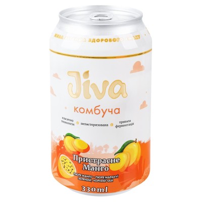Комбуча Jiva Пристрасний Манго 0,33 л