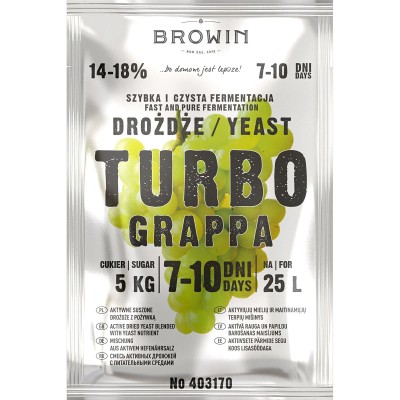 Дріжджі спиртові Browin TurboGRAPPA 120 г