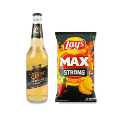 Смачна пропозиція «Пиво Miller та Lay's зі смаком чилі та лайму»