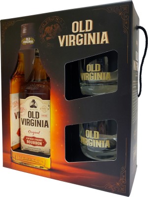 Віскі Old Virginia 0.7 л 40% + 2 келихи