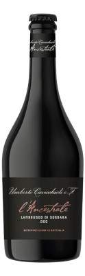 Ігристе ламбруско (lambrusco) сухе рожеве Cavicchioli l'Ancestrale Lambrusco di Sorbara 0,75 л