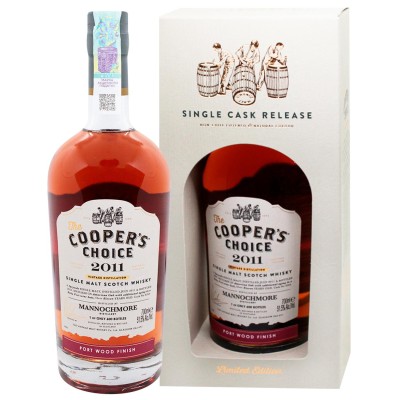 Віскі односолодовий The Vintage Malt Whisky Cooper's Choice Mannochmore 2011 Port Wood Finish 0,7 л