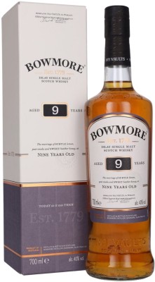 Віскі односолодовий Bowmore 9 років 0.7 л 40% у подарунковій упаковці