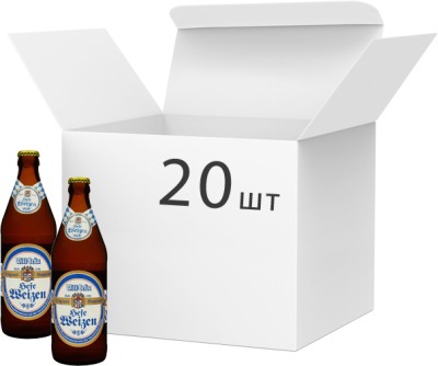 Упаковка пива Will Brau Hefeweizen світле нефільтроване 5.3% 0.5 л х 20 шт.