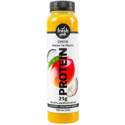 Смузі Protein кокос з пюре манго Fresh me 0,33 л