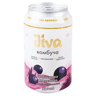 Комбуча Jiva Чорненька Ягоденька 0,33 л