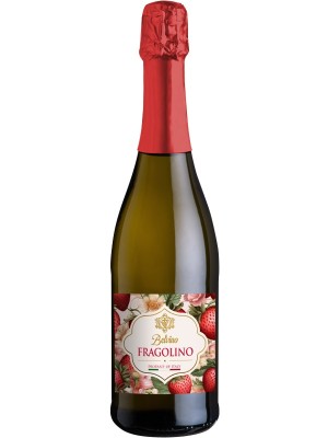 Ігристе вино Фраголіно, Белвіно / Fragolino, Belvino, Provinco Italia, червоне напівсухе 0.75л