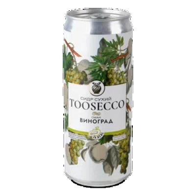 Сидр Toosecco зі смаком винограду сухий газований з/б