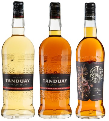 Набір рому Tanduay Asian Rum Silver 1 л 40% + Gold 1 л 40% + Spiced 0.7 л 40%