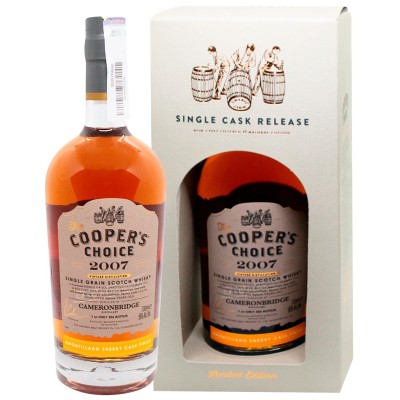 Віскі однозерновий The Vintage Malt Whisky Cooper's Choice Cameronbridge Single Grain 2007 Amontillado Finish 0,7 л
