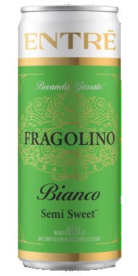 Напій винний слабоалкогольний газований ENTRE Fragolino Salute Blanco 0.33 л