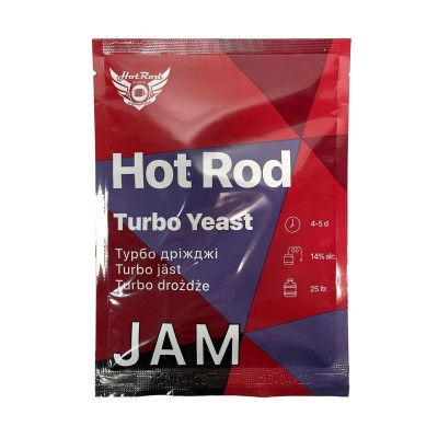 Дріжджі спиртові турбо Hot Rod Jam ля фруктових браг на 25 л 69 г д