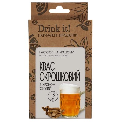 Набір для настоювання Drink it Квас окрошковий з хроном світлий