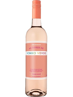 Вино Ас Корес де Віньо Верде, Розе / As Cores de Vinho Verde, Rose, Adega Ponte da Barca, рожеве напівсухе 0.75л