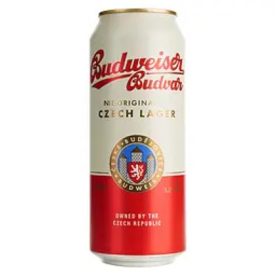 Пиво Budweiser Budvar 5% світле з/б 0.5 л