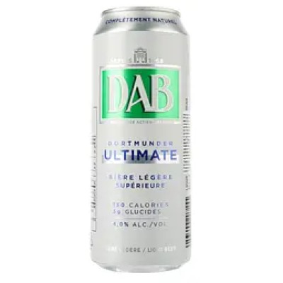 Пиво DAB ultimate Light світле, 4%, з/б, 0.5 л