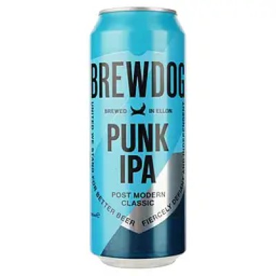 Пиво BrewDog Punk IPA світле з/б