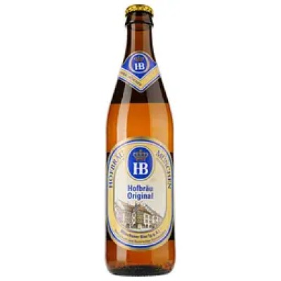 Пиво Hofbrau Original світле, 5,1%, 0,5 л