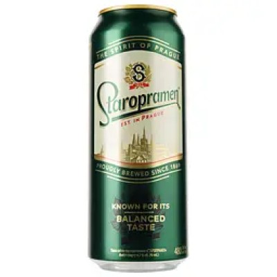 Пиво Staropramen, світле, 4,2%, з/б, 0,48 л