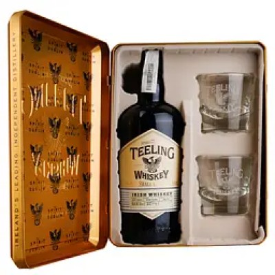 Віскі Teeling Small Batch 0.7 л 46% + 2 келихи в металевій коробці