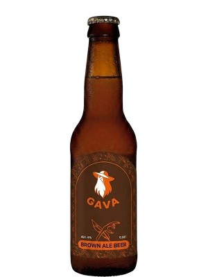 Пиво Гава, Браун Ель / Gava, Brown Ale, 6%, 0.33л