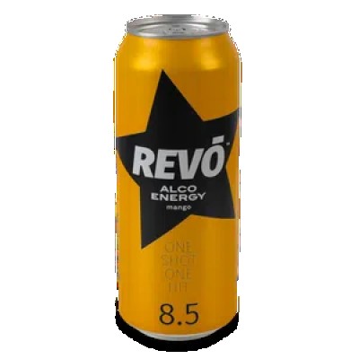 Напій енергетичний Revo Манго слабоалкогольний з/б