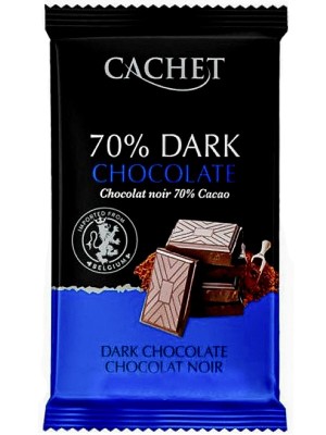 Шоколад чорний, Cachet, 70%, 300г
